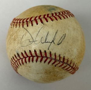 lot 20 image: Dave Winfield Autographed Baseball Rawlings OALB Brown Ball - Minnesota Twins
