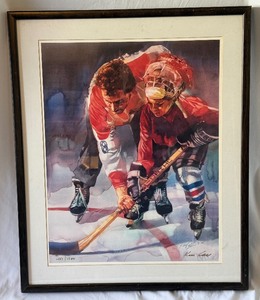 lot 124 image: The Finer Points Artist Ken Call Signed Limited Edition Print 1,500 Framed 22.5x27 Hockey Photo