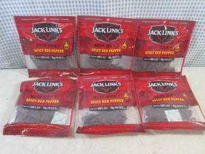 (B-2) 6 Bags of Jack Links Spicy Re...