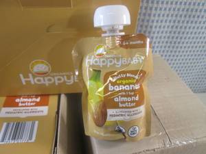 (B-3) 24 Happy Baby Organic Bananas...