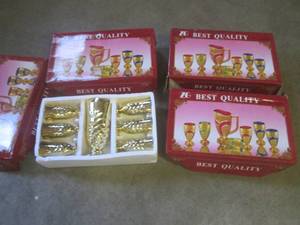 (F-2) 4 - 7-Pc Glass Pitcher and 6 ...