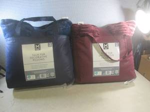 (EW4) 2 - 2-Packs of Faux Fur Decor...