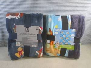 (A-2) 2 New Throw Blankets...