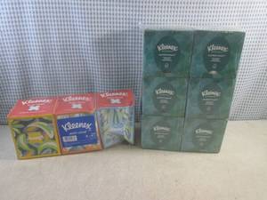 (D-2) 9 Boxes of Kleenex Facial Tis...