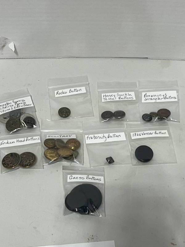 Vintage Lot of Special Buttons most with Advertising