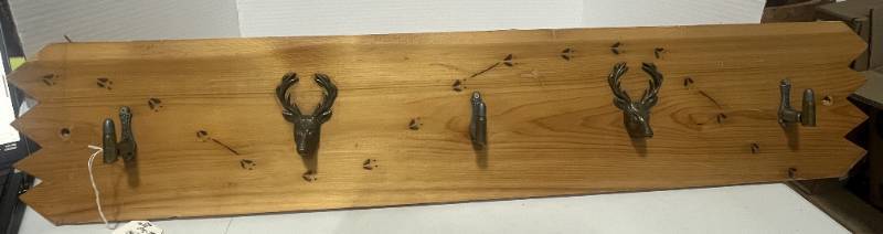 Cute Man Cave Coat Hanger Bullets and Bucks