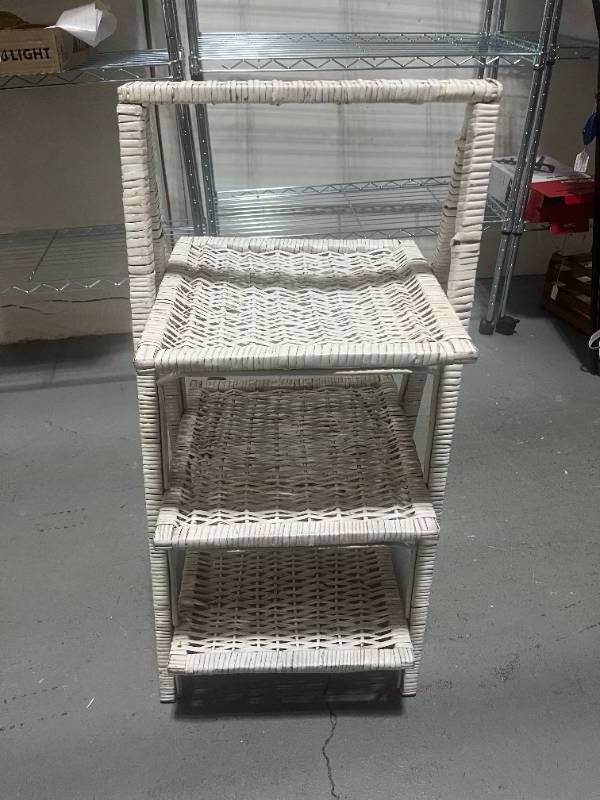 Vintage Wicker Plant Stand