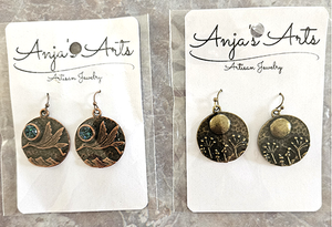 3 sets of NEW Anjas Art Earrings