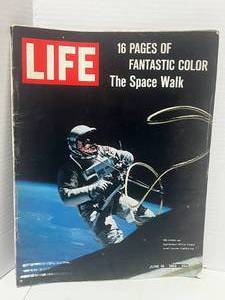 lot 18 image: 1965 Life June 18 Gemini 4 Space Walk, Arab-Israeli Tension