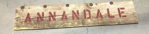 lot 46 image: Barnwood Sign ANNANDALE 3 8