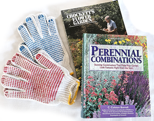 Gardening Books with New Gloves