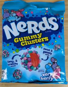 Nerds Gummy Cluster Very Berry 3oz 12 Pack Case - Brand New