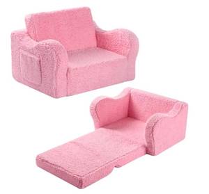 Kids Sofa 2 in 1 Flip Out Chair with Bear Ears Pink $42.99 Retail - Brand New