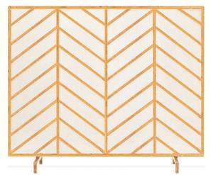 Single Panel Fireplace Screen Gold 39 x 30 $89.99 Retail - Brand New