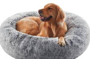 Large 36 Donut Dog Bed Gray $69.99 Retail - Brand New