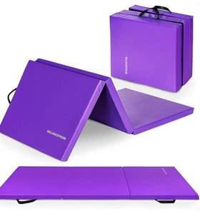 Purple Gym Mat 3 Part Foldable