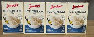 Junket Ice Cream Mix Vanilla 4 Pack - Brand New