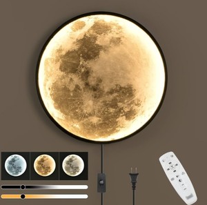 Moon Wall Sconce Plug in LED 19.7 $99.99 Retail - Brand New