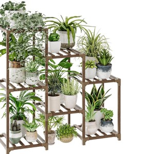 3 Tier Ladder Plant Stand Brown $42.99 Retail - Brand New