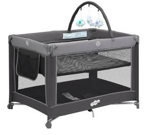 Pamo Babe Pack N Play and Crib Charcoal Gray $119.99 Retail - Brand New