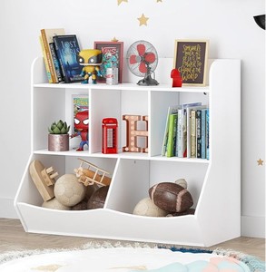 Childrens Book and Toy Organizer White $82.99 Retail - Brand New