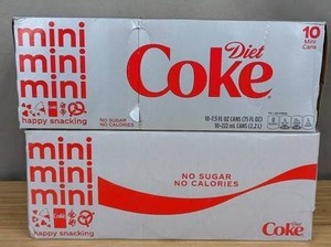 Diet Coke Mini 2 -10 Pack - Brand New