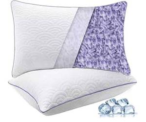 King Size Memory Foam Pillows, 2 Piece Set $59.99 Retail - Brand New