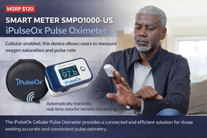 MSRP $120  New Open Box Smart Meter SMPO1000-US iPulseOx Pulse Oximeter Accurate &amp Compact  Fast, Reliable Oxygen Saturation &amp Pulse Rate Readings Bright Easy-To-Read Display  Great For Home Or Clinical Use