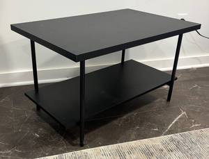 lot 32 image: LL - Black Accent Table