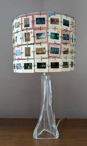 MB - Kodachrome Transparency Slide Shade Lamp with Glass Pyramid Base