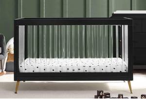 LL - Delta Children 4-in-1 Convertible Crib - Black