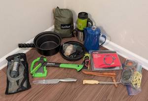 LL -Camping Lot - Cookware, Hammock, Water Filtration System and More