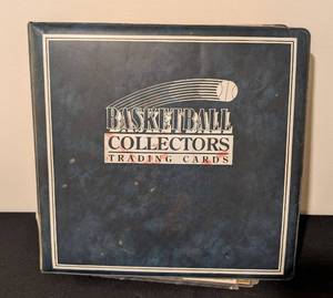 LL - Basketball Collectors Trading Cards Binder - 55-Page Book with Mostly Full Pages