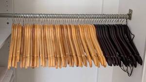 B1 - Wood Hangers - Assorted Natural & Dark Finishes