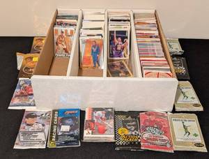 LL - Assorted Collectible Cards - Opened Packs & Loose Cards (BasketballNASCAR)