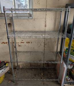 G - Metal Wire Storage Shelf - 4-Tier, 35 x 14 x 55 in