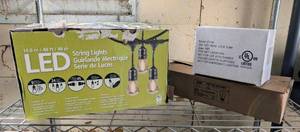 G - Feit Electric ST146 LED String Lights - 14.6 m  48 ft - 48 Bulbs - 120V