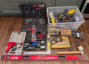 K - Craftsman Wrench Set, Allied 9pc, Irwin Chalk Line, Drill Brush Attachment - Hand Tools