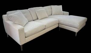 LR - Scandinavian Designs Cameron II Sofa with Chaise Lounge - Dover Natural