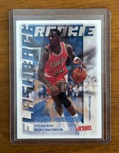 K - Michael Jordan Rookie Flashbacks Card - Chicago Bulls 1984-85 Victory
