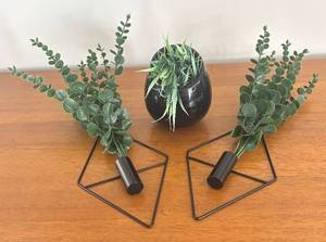 BR1 - Trio of Wall Mount Faux Greenery