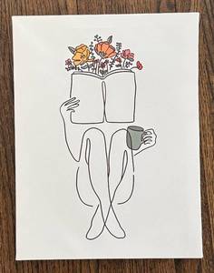 LR - Ciipaitorn Minimalist Abstract Woman Figure Print