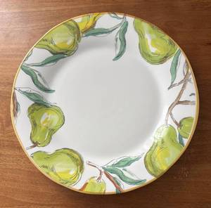 BR1 - Ceramica Cuore Lemon Pattern - Vintage Ceramic Platter