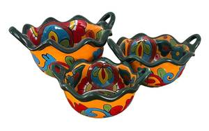 BR1 - Mexican Talavera Nesting Bowls - 3-Piece Set