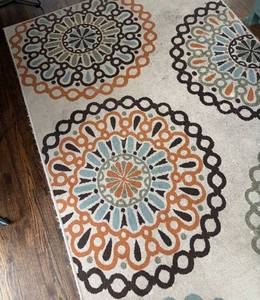 K - Safavieh Veranda IndoorOutdoor Rug in Cream Terracotta Circular Medallions