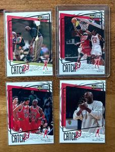 K - Four Michael Jordan Catch 23 Collectors Choice Basketball Cards