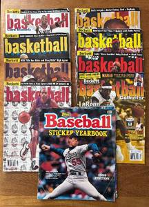 K - Beckett Basketball Magazines & Topps Baseball Sticker Yearbook