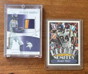 K - Two Randy Moss Vikings Football Cards