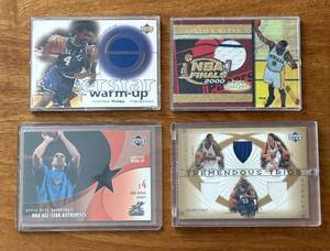 K - Four Upper Deck Basketball Swatch Cards