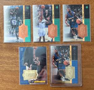 K - SPX Finite Basketball Cards - Patch Insert Lot of 5